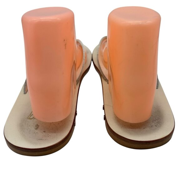 BEEK Sunbeam Leather Flip Flop Sandals Slip On Shoes Women Size 9 White- $139 - Picture 7 of 10